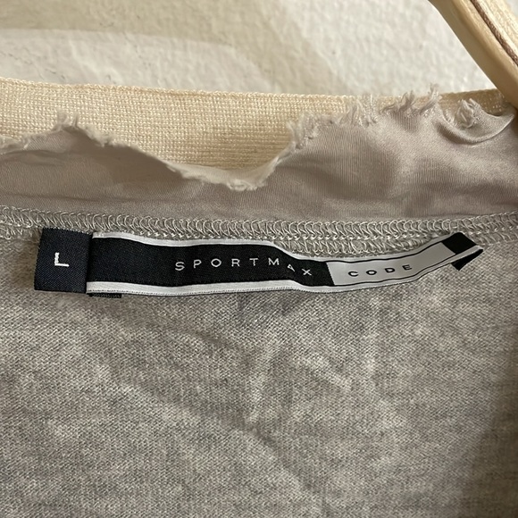 SPORTSMAX CODE Women's Sweater Cardigan Size L in Gray - Picture 2 of 5